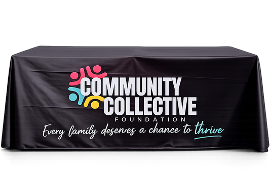 6FT FRONT LOGO LOOSE TABLE COVER (CLOSED BK)