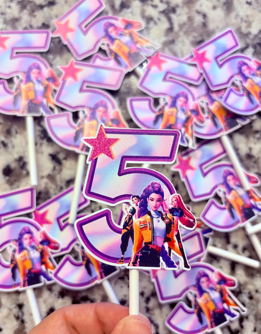 K-Pop Cup Cake topper